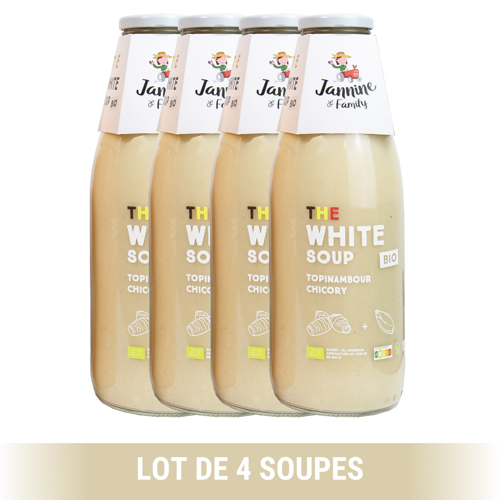 Soupe Bio & Sans Gluten 4 Saveurs - JANNINE & FAMILY