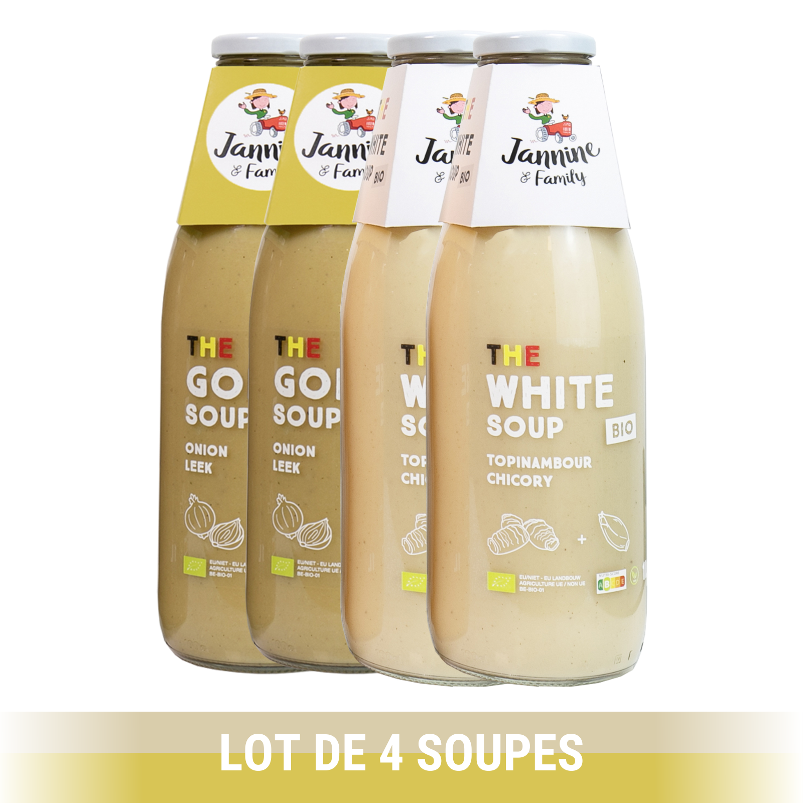 Soupe Bio Oignon (2x) + Chicon (2x) - JANNINE & FAMILY